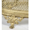 Coupe ovale en laiton doré et verre taillé – Style Louis XV | Biron 