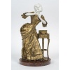 Sculpture signée Prisard – Élégante dame au coffret – XIXe siècle | Biron 