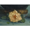 Décor floral – Huile sur toile, XIXe siècle | Biron 