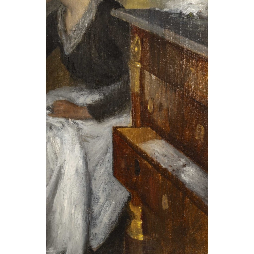 Henry LEROLLE (1848 – 1929) Mme Lerolle dans son intérieur | Biron Henry LEROLLE (1848 – 1929) Mme Lerolle dans son intérieur 3