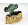 Un important coffret à bijoux en bronze doré et porcelaine, fin XIXè siècle | Biron 