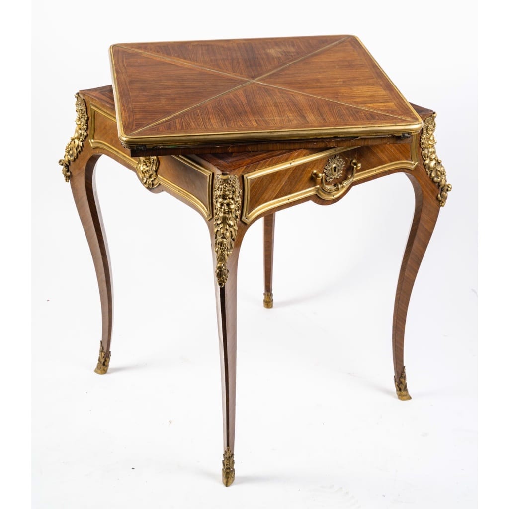 Table à jeux de Style Louis XV par Sormani Paris, circa 1880 | Biron 