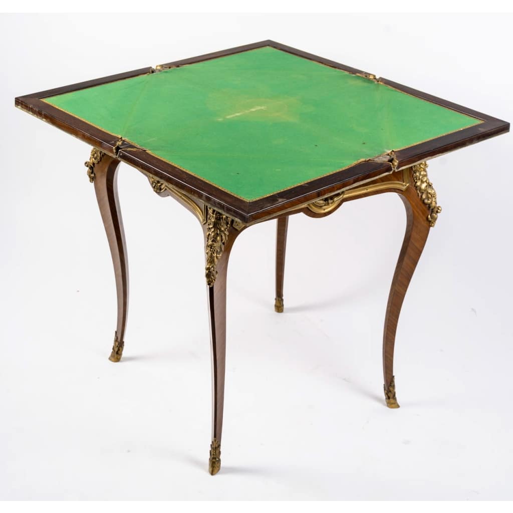 Table à jeux de Style Louis XV par Sormani Paris, circa 1880 | Biron 