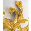 Paire d’appliques à deux lumières d’époque Louis XV en bronze ciselé et doré, vers 1750 | Biron 
