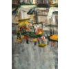 Serge Belloni (1925-2005) – La Marchande de Fleurs, chez Jeannette huile sur toile vers 1961 | Biron 