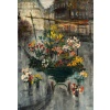 Serge Belloni (1925-2005) – La Marchande de Fleurs, chez Jeannette huile sur toile vers 1961 | Biron 