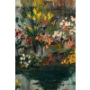 Serge Belloni (1925-2005) – La Marchande de Fleurs, chez Jeannette huile sur toile vers 1961 | Biron 