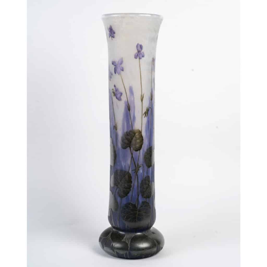 1905- Daum ,Vase « Violettes » | Biron 