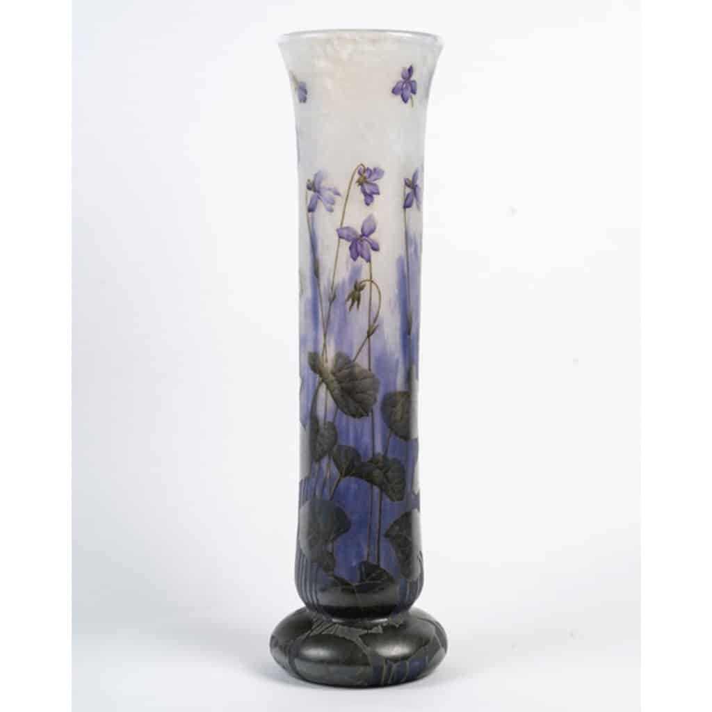 1905- Daum ,Vase « Violettes » | Biron 