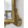 Miroir italien en bois sculpté doré d’époque XIXème siècle | Biron 