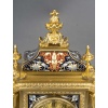 Une garniture de cheminée en bronze doré et émail cloisonné, XIXè siècle | Biron 