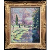 ALLUAUD Eugène Parc Victor Thuillat à Limoges Ecole Française 20è Siècle Huile sur toile Signée ​​​​​​​Certificat d’authenticité | Biron 