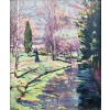 ALLUAUD Eugène Parc Victor Thuillat à Limoges Ecole Française 20è Siècle Huile sur toile Signée ​​​​​​​Certificat d’authenticité | Biron 
