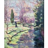 ALLUAUD Eugène Parc Victor Thuillat à Limoges Ecole Française 20è Siècle Huile sur toile Signée ​​​​​​​Certificat d’authenticité | Biron 