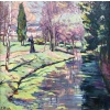 ALLUAUD Eugène Parc Victor Thuillat à Limoges Ecole Française 20è Siècle Huile sur toile Signée ​​​​​​​Certificat d’authenticité | Biron 
