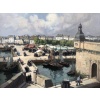 BARNOIN Henri tableau 20ème siècle Bretagne Concarneau Le marché Peinture huile sur toile signée Certificat d’authenticité | Biron 