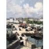 BARNOIN Henri tableau 20ème siècle Bretagne Concarneau Le marché Peinture huile sur toile signée Certificat d’authenticité | Biron 