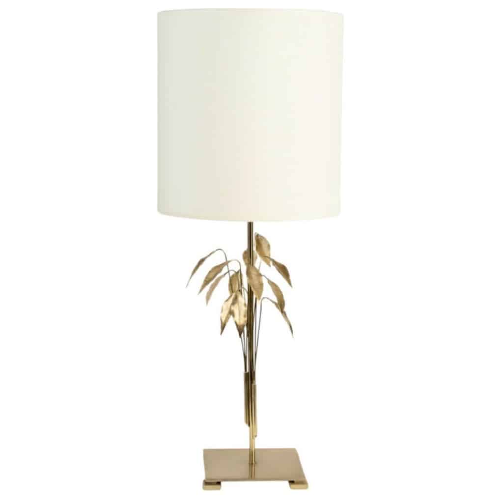 1960 Paire de Lampes Feuillage de la Maison Charles bronze et laiton doré | Biron 