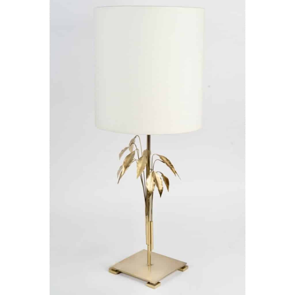 1960 Paire de Lampes Feuillage de la Maison Charles bronze et laiton doré | Biron 
