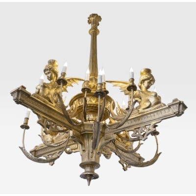 "Important lustre de Palais d'époque Néoclassique"
