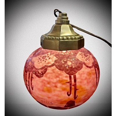 SCHNEIDER PETIT VASE FAISANT VEILLEUSE