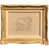 MAILLOL Aristide Nu allongé Fusain sur papier signé certificat d’authenticité | Biron 