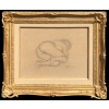 MAILLOL Aristide Nu allongé Fusain sur papier signé certificat d’authenticité | Biron 