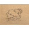 MAILLOL Aristide Nu allongé Fusain sur papier signé certificat d’authenticité | Biron 