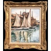 OTHON FRIESZ Emile Les voiles au port de Toulon en 1929 Huile toile signée datée Certificat | Biron 