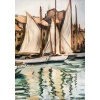 OTHON FRIESZ Emile Les voiles au port de Toulon en 1929 Huile toile signée datée Certificat | Biron 