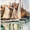 OTHON FRIESZ Emile Les voiles au port de Toulon en 1929 Huile toile signée datée Certificat | Biron 