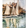 OTHON FRIESZ Emile Les voiles au port de Toulon en 1929 Huile toile signée datée Certificat | Biron 
