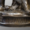 Sculpture – Le Travail , Eugène Marioton (1857-1933) – Bronze 22