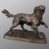 Sculpture – Chien Épagneul À L’ Affût , Ferdinand Pautrot (1832 – 1874) – Bronze 21