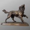 Sculpture – Chien Épagneul À L’ Affût , Ferdinand Pautrot (1832 – 1874) – Bronze 14