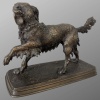 Sculpture – Chien Épagneul À L’ Affût , Ferdinand Pautrot (1832 – 1874) – Bronze 18