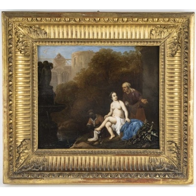 Cornélius Van POELENBURGH 1594-1667 David et Betsabée