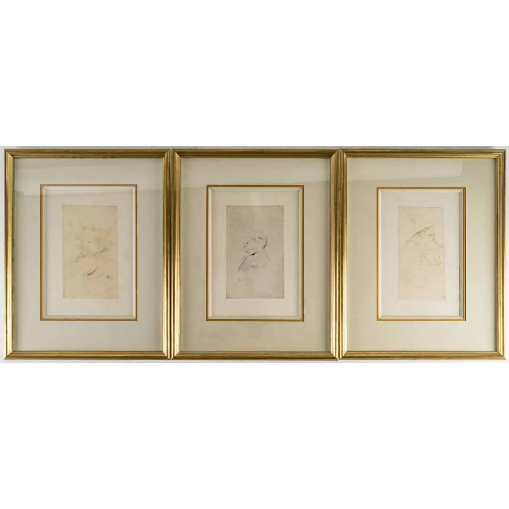 Henri de TOULOUSE LAUTREC (1864-1901) 3 gravures à la pointe sèche | Biron 