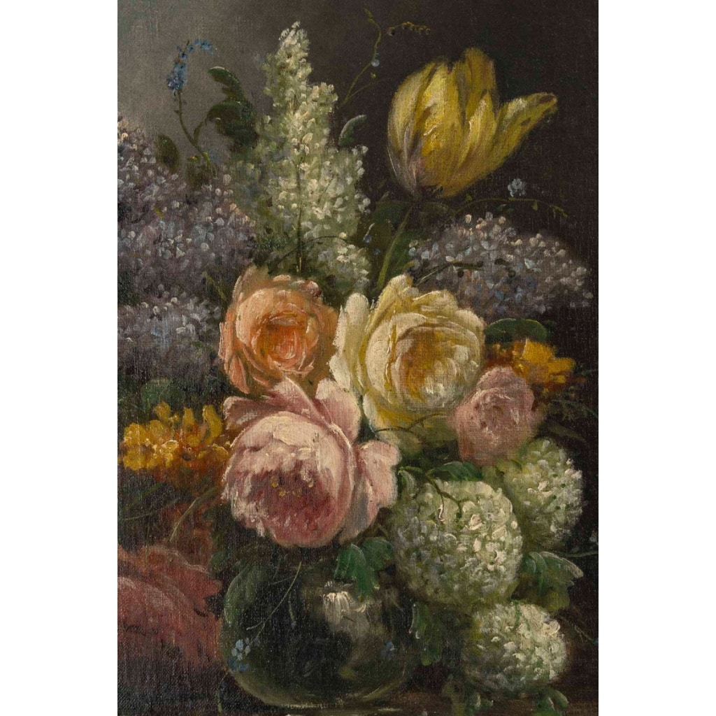 Paire de tableaux fleurs Surian 6