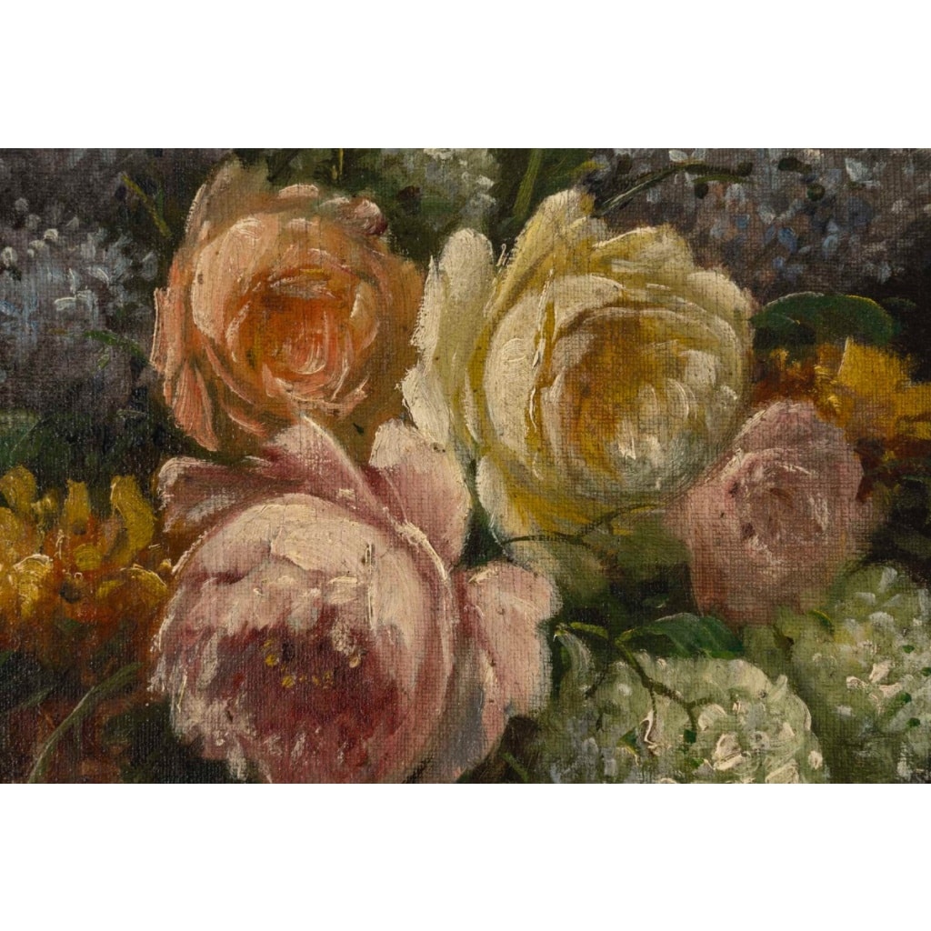 Paire de tableaux fleurs Surian 4