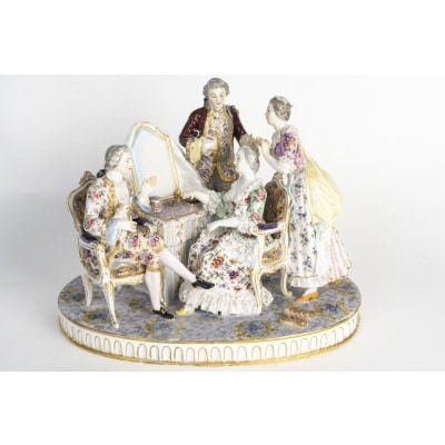 Un groupe en porcelaine de Meissen, XIXème siècle