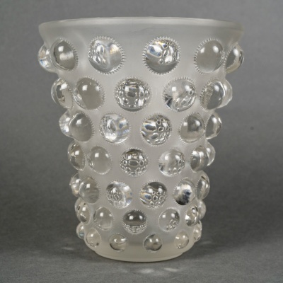 Vase "Bammako" verre blanc de René LALIQUE
