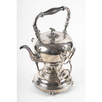 Samovar en Métal Argenté – Maison Balaine Paris, Début XXe, Style Art Nouveau
