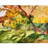 CHARRETON Victor Ecole Française 20è Siècle Paysage ensoleillé Huile sur panneau Signée 23