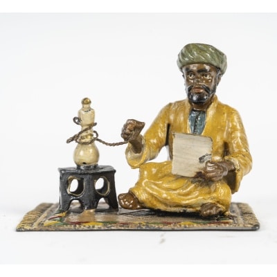 Une Sculpture Orientaliste En Régule Peint début XXème siècle
