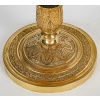 Paire de Bougeoirs d’époque Empire en Bronze Patiné et Doré montés en lampes vers 1810 20