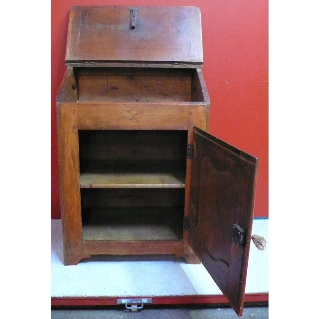 Petit Bureau de pente Scriban XVIIIème siècle en bois naturel ( noyer ) 9