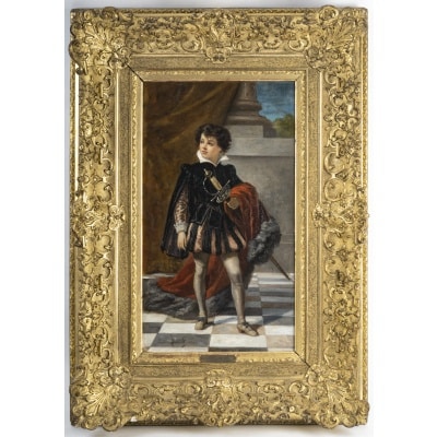 Jules Hippolyte RAVEL 1826-1898 Jeune Prince à l'épée
