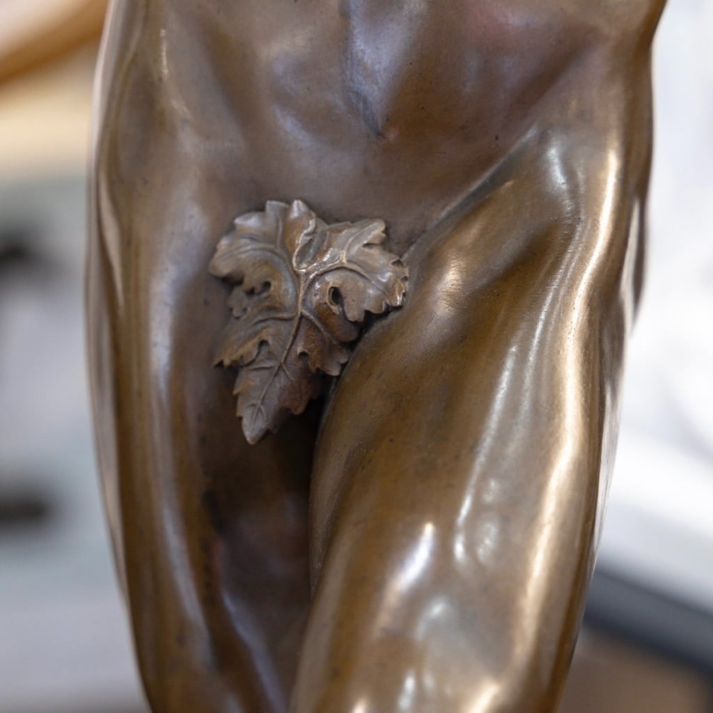 Sculpture – Une Trouvaille à Pompéi , Hippolyte Alexandre Moulin (1832-1884) – Bronze 9