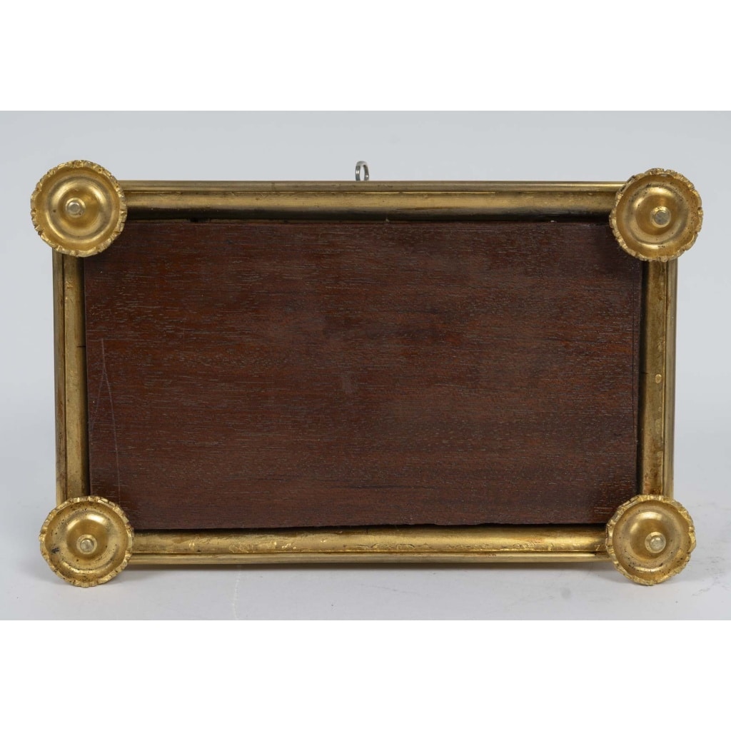 Un coffret à bijoux en bronze doré et émail, fin XIXème siècle 4